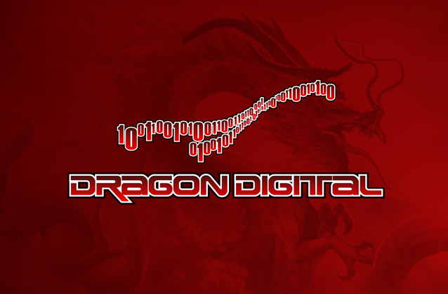 Binary logo, Digital Cinema logo, Dragon logo design