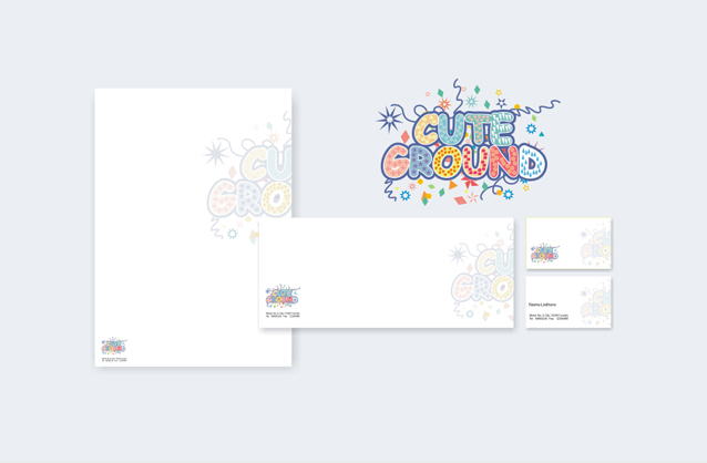 Cute logo, Colorful texts logo design, Playground logo