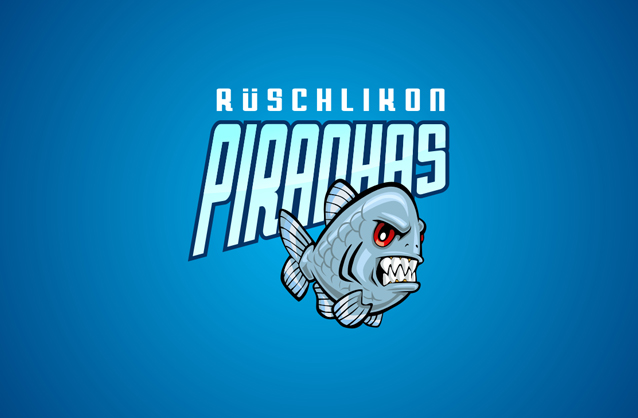 piranhas logo design, hockey team logo