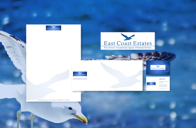 Seagull logo, bird logo, Coast logo