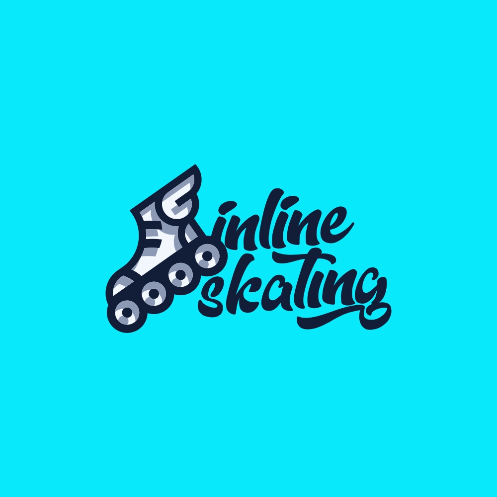 Roller skate training logo, Roller skates logo