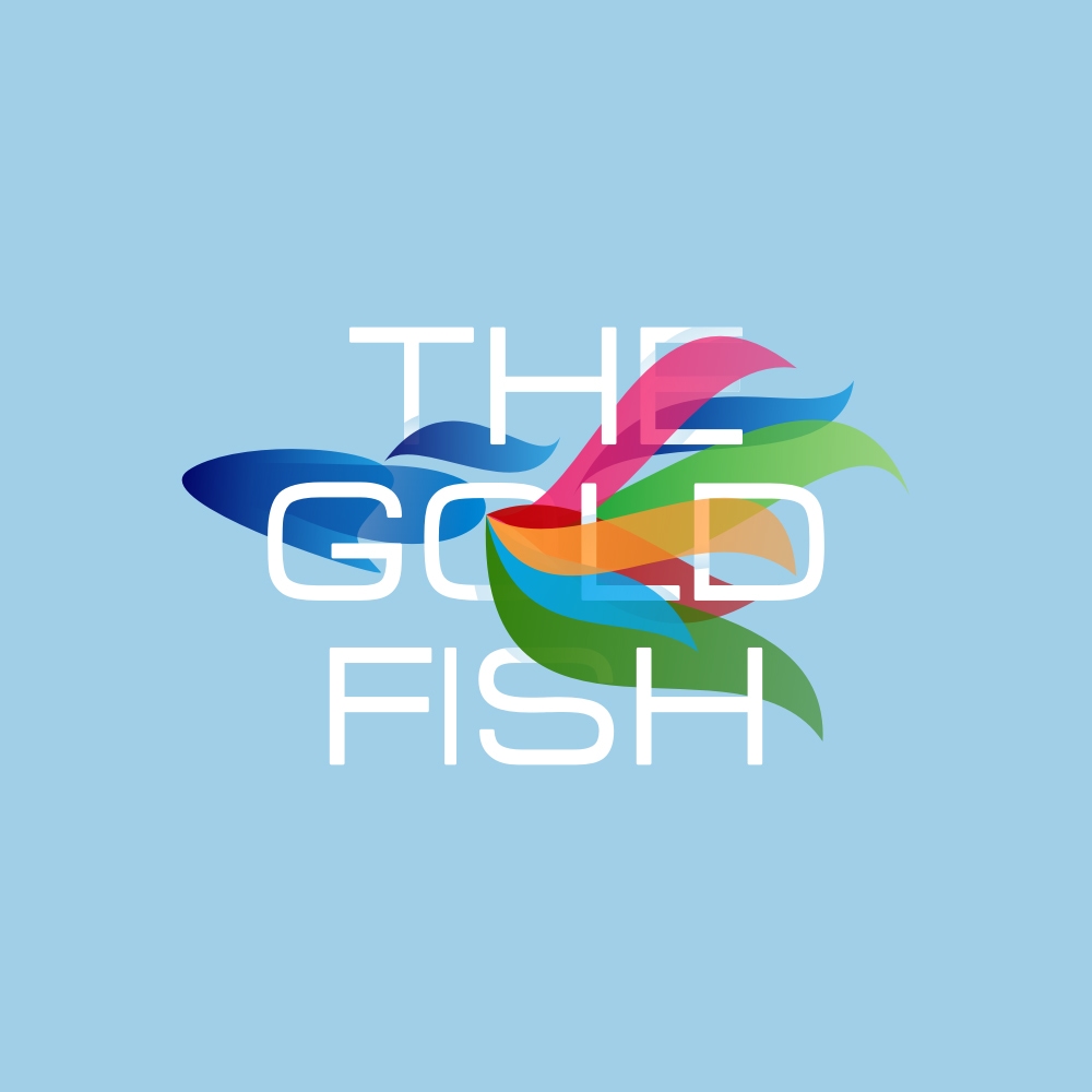 Gold fish logo design, Aquarium logo