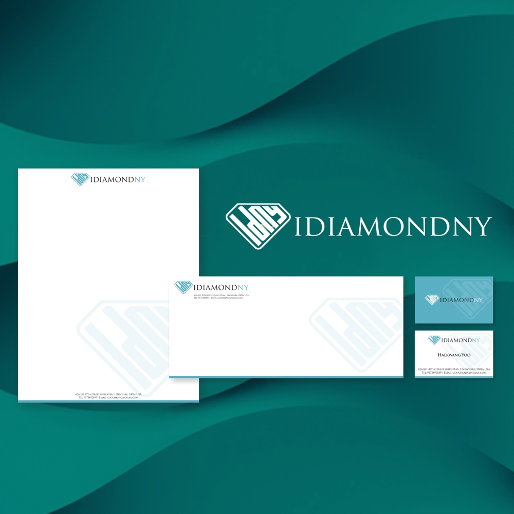 Gold & diamond jewelry logo, Diamond logo