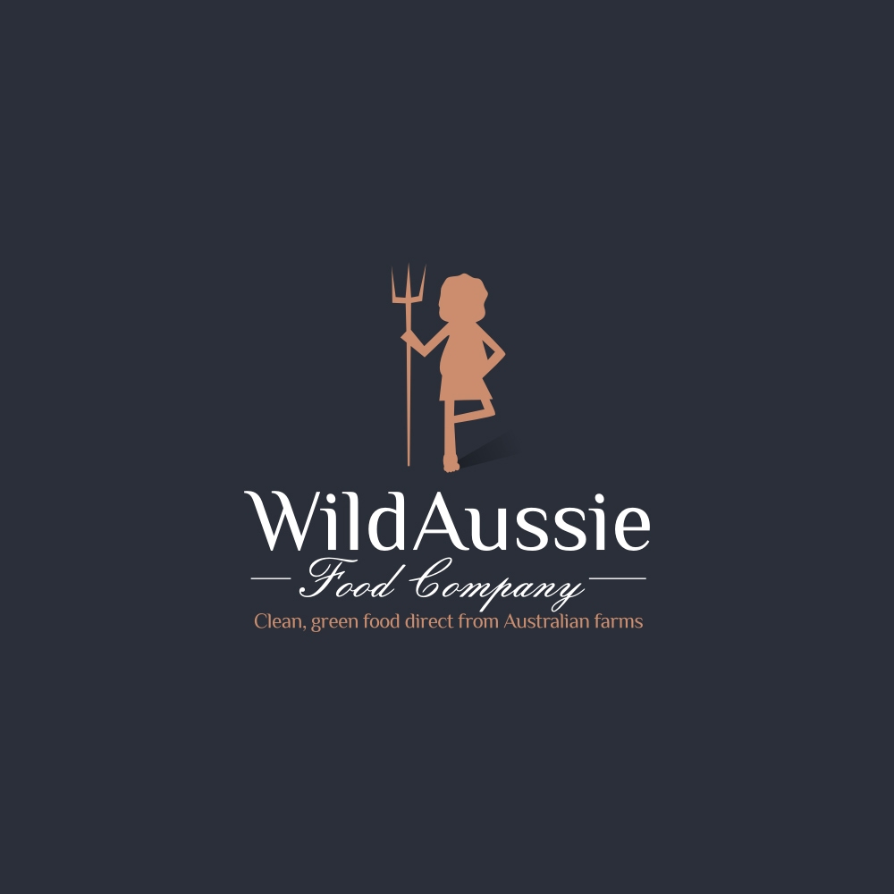 Food import/export company logo, Aussie logo.