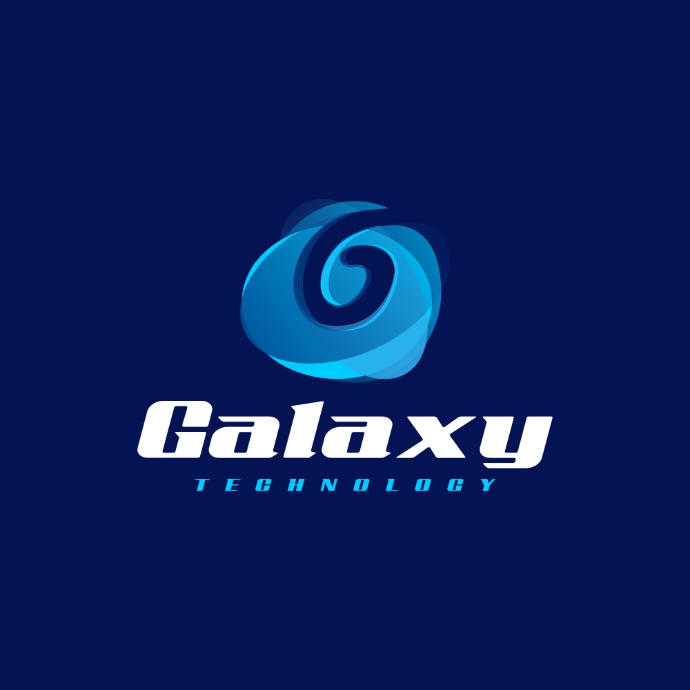 High-Tech company logo design, Galaxy logo.