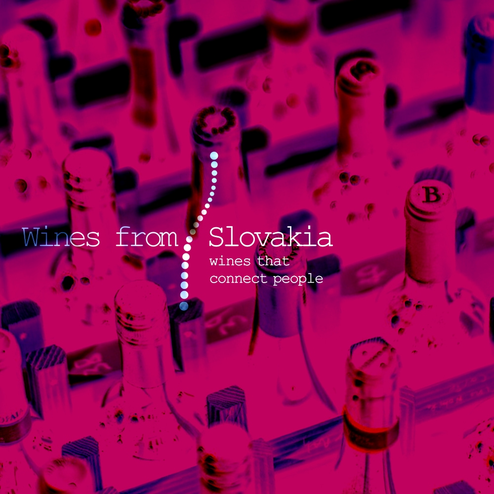 World-wide sales of Slovak wines, Wine logo.