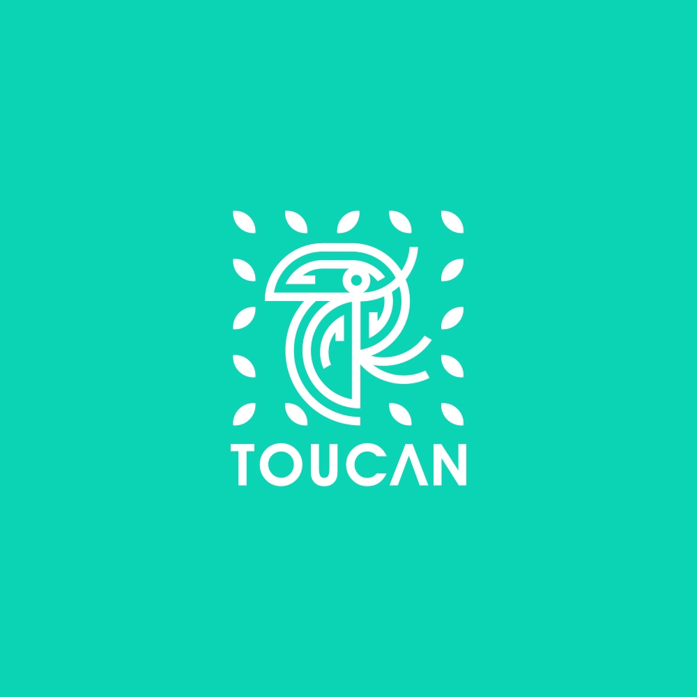 Handmade artworks, Totem logo design, Tucan logo design.