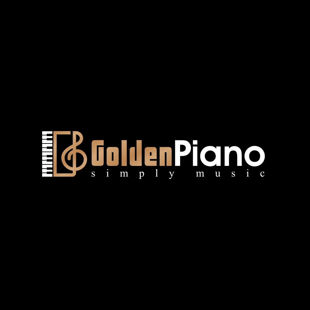 Piano class logo design, Music logo