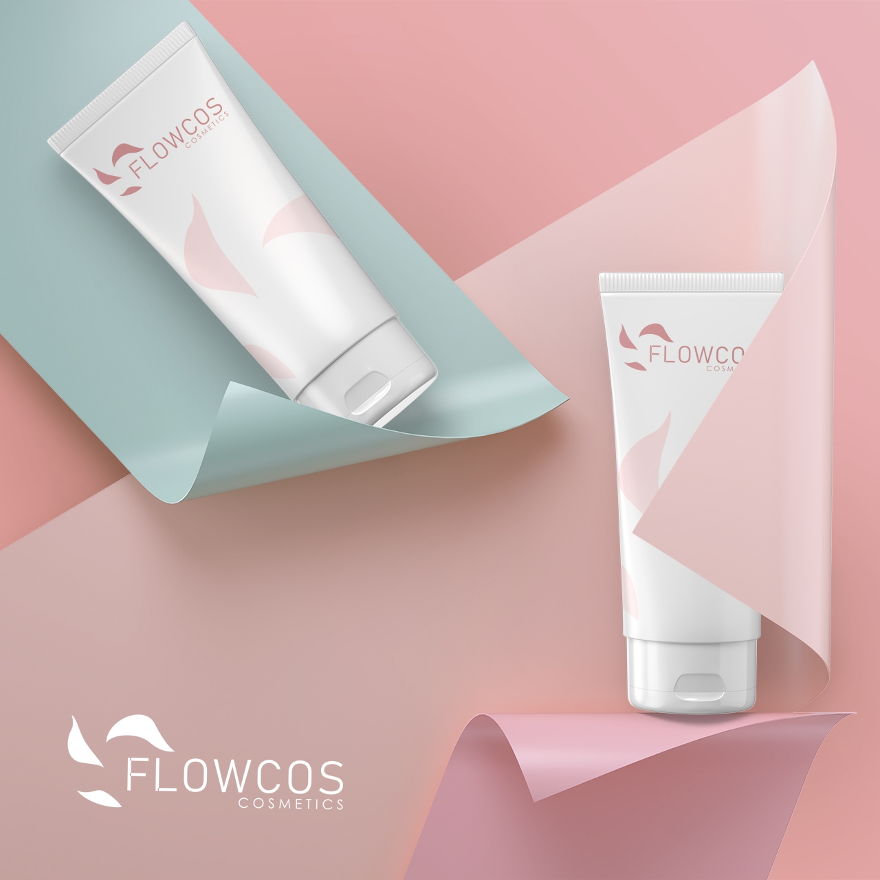 Skin care cosmetic logo design, SPA logo, petal logo design.